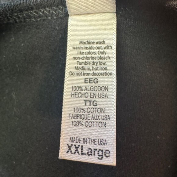 Chris's Stuff Size XXL Black Rhinestone Embellished Group Therapy VNeck TShirt - Picture 6 of 6